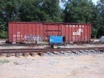 former Conrail boxcar now used as a tool shed at AGR servicing facility